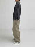 Linen Slit See-Through Overfit T-Shirt