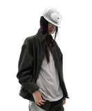 Metal Denim Bomber Jacket