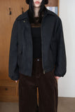 full fur lining) Mild fleece blouson jacket