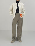 Reverse Pintuck Cotton Wide Pants