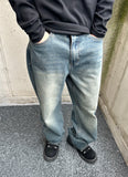 Kane Teen Washing Wide Denim Pants