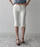 Span incision biker shorts
