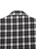 East Cropped Square Check Shirt