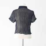 Picon See-Through Wrinkle Shirt