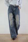 Flash Pintuck Line Denim