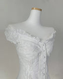 Sindy lace button blouse