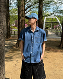Farrell denim short sleeve shirt