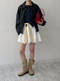 Forming Boat Neck Cardigan T-shirt