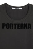 PRTN) U-neck Hurupi Logo Short Sleeve T-Shirt