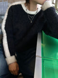 Chrome Angora Track Knit