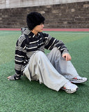 Multiple Stripe Hoodie
