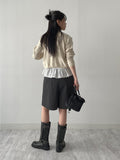 Lace Frill Short Sleeve T-Shirt