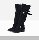 Lat Belt Suede Boots