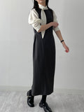 [Wrap Skirt SET] Joanne Sleeveless Wrap One Piece