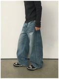 Arne Button Fly Curved Denim Pants