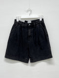 Black Blue Pintuck Part 4 Pants