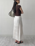 One Slit Mermaid Long Skirt