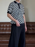 Checker Collar Knit