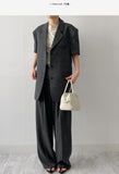 Florence 3-Button Over Fit Half Jacket