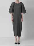 [Premium] Issey Pleats Kabra Sleeve Long One Piece
