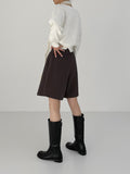 Soft V-neck Crop Knit