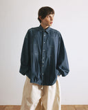 [AG] Pleated Chambray Shirt