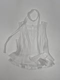 [Scarf SET] Liber Frill Sleeveless Blouse