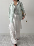 Pastel Poplin Cotton Over Fit Shirt