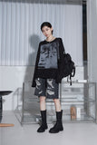 black bucket backpack