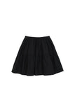 PRTN) Pintuck Flare Mid Length Skirt