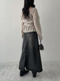 Enne Alpaca V-Neck Loose-Fit Cardigan