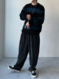 Two-Tone Velvet Banding Pants
