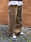 Beigetin Pigment Cargo Denim Pants