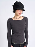 Side button slit long sleeve