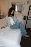 Daily shirring middle boots