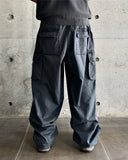 Vintage Washed Cargo Banding Pants