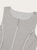 (W) Label Pigment Sleeveless