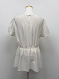Sienna Banding Flare Short Sleeve Blouse