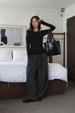 North Pig Pintuck Wide Pants