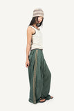 Side ethnic nylon pants