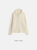 Landy Boucle Knitted Zip Up