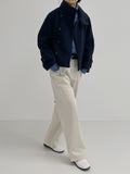 Mir Peach Cotton Wide Pants