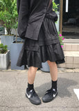 TIERED COTTON SKIRT