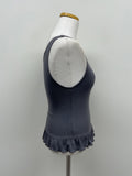 Frill U-neck Sleeveless