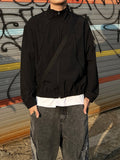 Double Line Zipper Blouson