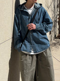 Stone Hood Denim Shirt