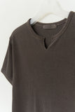 Wise Pigment Waffled Top