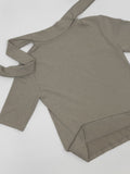 Tie Tension Elbow Length T-shirt