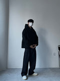 Two-Tuck Raw Wide Denim