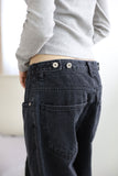 Martin incision black jeans